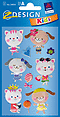 ZD-54054 - Z-Design 3D Sticker, Katze + Hund
