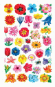 ZD-54304 - Z-Design Blumen-Sticker kleine Bütenköpfe