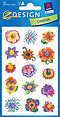 ZD-54367 - Z-Design Blumen-Sticker, Fantasieblumen