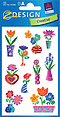 ZD-54368 - Z-Design Blumen-Sticker, Blumen, abstrakt