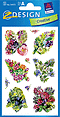 ZD-54372 - Z-Design Blumen-Sticker Folie, Blumen, transparent