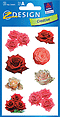 ZD-54441 - Z-Design Blumen-Sticker, Rosenfotos