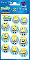 ZD-55115 - Z-Design Papier Sticker SpongeBob Spot, beglimmert