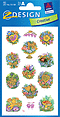 ZD-55158 - Z-Design Papier Sticker Blumen, geprägt