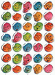 ZD-55232 - Z-Design Sticker Crystal Lustige Gesichter