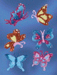 ZD-55645 - Z-Design Sticker Glamour Schmetterlinge
