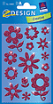 ZD-55809 - Z-Design Glamour Sticker, Blumen, rose