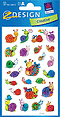 ZD-55813 - Z-Design Deco Sticker, Schnecken, beglimmert
