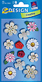 ZD-55821 - Z-Design Collage Sticker, Blumen
