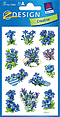 ZD-55860 - Z-Design Blumen Sticker, Enzian, blau