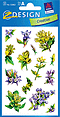 ZD-55862 - Z-Design Blumen Sticker, Enzian gemischt