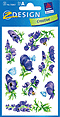 ZD-55863 - Z-Deisgn Blumen Sticker, Eisenhut, violett