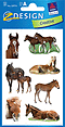 ZD-55974 - Z-Design Papier Sticker, Fohlen Photo, beglimmert