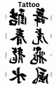 ZD-56162 - Z-Design Tattoos Chinesische Zeichen