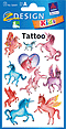 ZD-56669 - Z-Design Tattoo, Einhörner, beglimmert