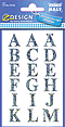 ZD-59158 - Z-Design Transparente Folie goldene Buchstaben Schrift Times Bold 65pt
