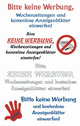 ZD-59508 - Z-Design Etikett Bitte keine Werbung einwerfen