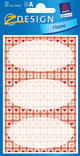 ZD-59563 - Z-Design Haushaltsetiketten Karo rot