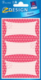 ZD-59565 - Z-Design Haushaltsetiketten Preiselbeeren Raute