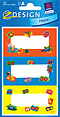 ZD-59636 - Z-Design Haushaltsetiketten Sticker, bunte Flächen