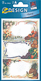 ZD-59656 - Z-Design Haushaltsetiketten Sticker, Fruchtrahmen, bunt
