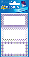 ZD-59675 - Z-Design Haushaltsetiketten lila Punkte
