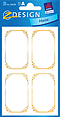 ZD-59678 - Z-Design Haushaltsetieketten gold, geprägt
