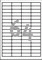 6090 - Avery Zweckform Blickdichte Etiketten 48,5x16,9 mm, 25 Bögen, blickdicht