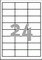 6091 - Avery Zweckform Blickdichte Etiketten 64,6x33,8 mm, 25 Bögen, blickdicht