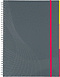 7014 - Avery Zweckform Notizbuch A5 Kuststoffcover spiralgebunden liniert