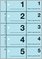 867 - Avery Zweckform Garderobennummern, 1-500 = 1Buch, A6
