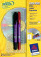 AB2802 - Avery Zweckform CD/DVD Stifte, 2 Stifte + Schriftschablone, schwarz und rot