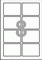 C6081-10 - Avery Zweckform Etiketten 88,9x63,5 mm, 10 Bögen, glänzend