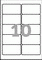 J4722-25 - Avery Zweckform Transparente Etiketten 96x50,8 mm, transparent