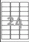J8159-25 - Avery Zweckform Inkjetetiketten 63,5x33,9 mm, 25 Bögen