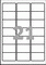 J8160-25 - Avery Zweckform Inkjetetiketten 63,5x38,1 mm, 25 Bögen