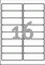 J8162-25 - Avery Zweckform Inkjetetiketten 99,1x33,9 mm, 25 Bögen