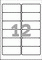 J8177-25 - Avery Zweckform Inkjetetiketten 99,1x42,3 mm, 25 Bögen