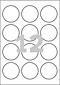 L3416REV-25 - Avery Zweckform Wiederablösbare Etiketten Durchmesser 60 mm, rund