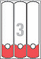 L4701-20 - Avery Zweckform Premium Design 2in1 Ordneretiketten, weiß/rot