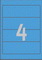 L4767-100 - Avery Zweckform Ordnerrückenetiketten 192x61 mm, 100 Bögen, kurz, blau