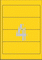 L4769-100 - Avery Zweckform Ordnerrückenetiketten 192x61 mm, 100 Bögen, kurz, gelb