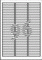 L6022REV-25 - Avery Zweckform Data Cartridge Etiketten 63,5 x 8,5 mm, 25 Bögen, wiederablösbar
