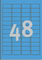 L6039-20 - Avery Zweckform Etiketten 45,7x21,2 mm, 20 Bögen, blau