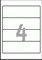 L6061-25 - Avery Zweckform Ordnerrückenetiketten 192x59 mm, 25 Bögen, kurz, weiß