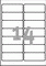 L7163-100 - Avery Zweckform Etiketten 99,1x38,1 mm, 100 Bögen
