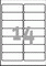 L7563-25 - Avery Zweckform Transparente Etiketten 99,1x38,1 mm, transparent