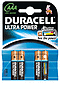DUR002692 - Duracell Ultra Power Batterien, AAA, 4er Pack