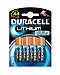 DUR099944 - Duracell Ultra Lithium Batterien, AA, 4er Pack