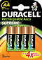 DUR203686 - Duracell Supreme NiMH Accu AA 2450mAH 4er Pack